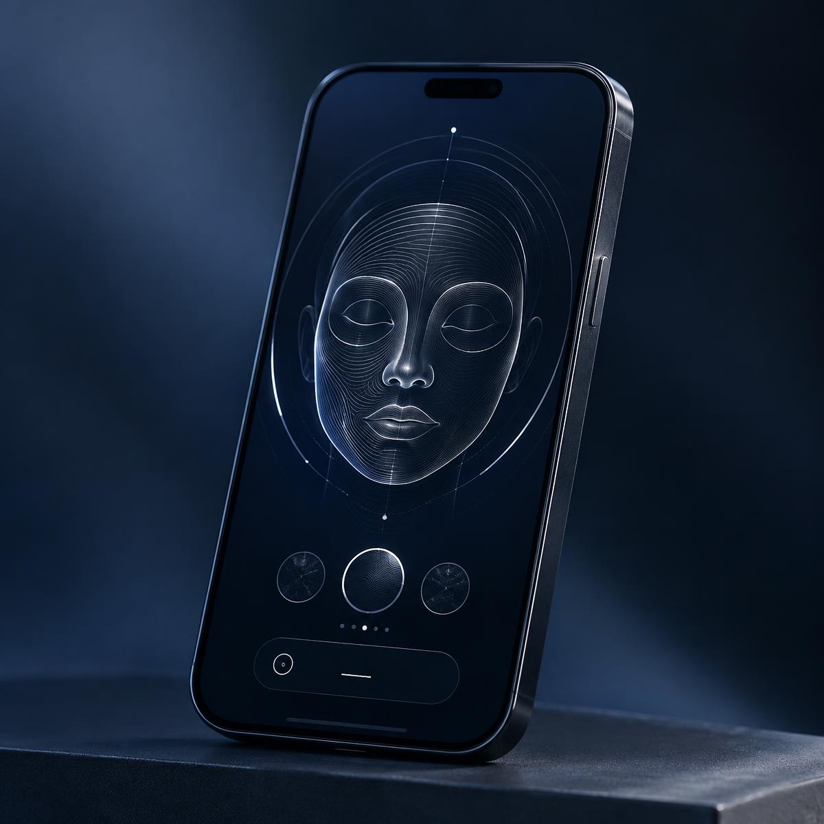 Application NextAven Skin AI sur smartphone